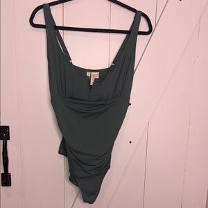 Anne Cole Dark Green One Piece Swimsuit